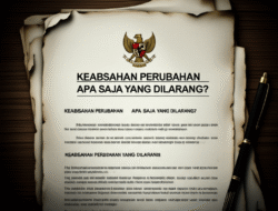 Keabsahan Perubahan Apa Saja yang Dilarang?