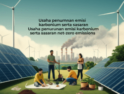 Usaha penurunan emisi karbonium serta sasaran net-zero emissions