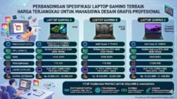 Perbandingan Spesifikasi Laptop Gaming Terbaik Harga Terjangkau Untuk Mahasiswa Desain Grafis Profesional